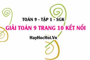 Giải Toán 9 trang 10 tập 1 Kết nối tri thức SGK